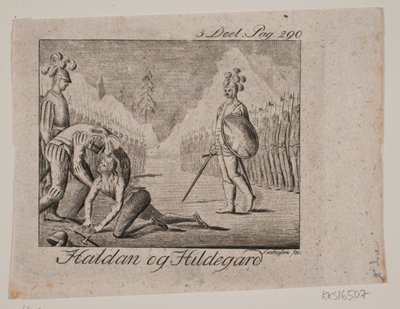 Vignet. Haldan og Hildegard av Johan Christoph Seehusen