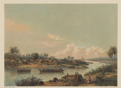Utsikt over Solo-elven på Java Utsikt over Solo-elven (Tuban-delen, Rembang-residensen.) (tittel på objekt) av Johan Conrad Greive