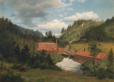 Den gamle mølla i Maridalen av Johan Fredrik Eckersberg