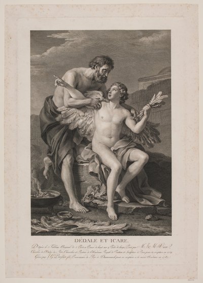 Daedalus og Ikaros av Johan Georg Preisler