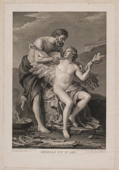 Daedalus og Ikaros av Johan Georg Preisler