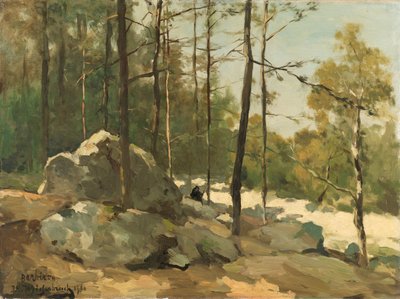 Wooded View nær Barbizon Wooded View nær Barbizon av Johan Hendrik Weissenbruch