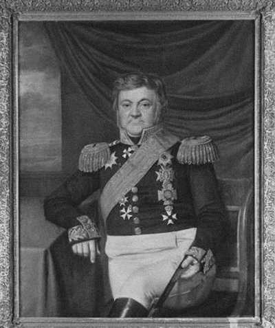 Portrett av Lodewijk Sigismund Vincent van Heiden 1773-1850, 1830-årene av Johan Joeke Gabriël van Wicheren