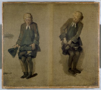 To skisser av David Garrick i tegn, 1700-tallet av Johan Joseph Zoffany