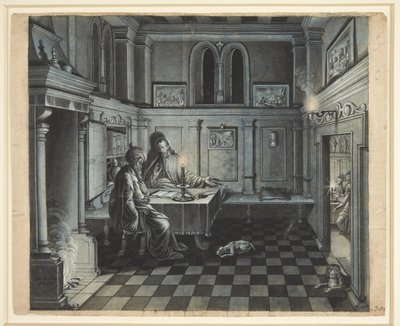 Kristus og Nikodemus av Johan Keyll