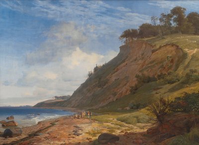 En dansk kyst. Utsikt fra Kitnæs på Roskilde Fjord. Sjælland av Johan Lundbye