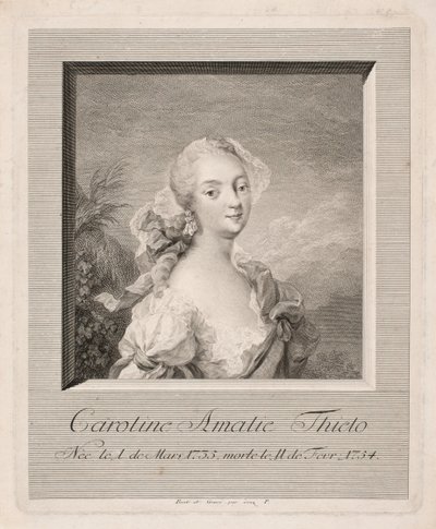 Skuespilleren Caroline Amalie Thielo av Johan Martin Preisler