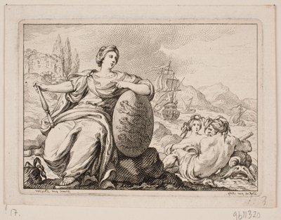 Vignet til PH Mallet: Danmarks historie I, 1758 av Johan Martin Preisler