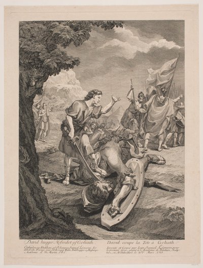 David og Goliath av Johan Samuel Lymann