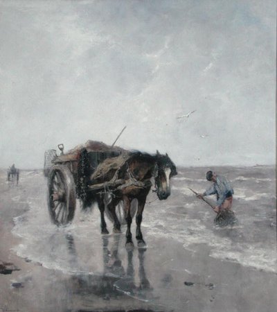 Sea Breezes (olje på lerret) av Johan Scherrewitz