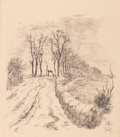 Allé ved Vallø av Johan Thomas Lundbye