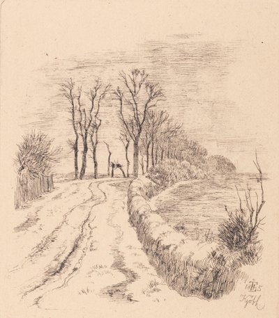 Allé ved Vallø av Johan Thomas Lundbye