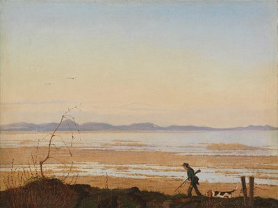 En kveld ved Arresø, ca. 1837. av Johan Thomas Lundbye