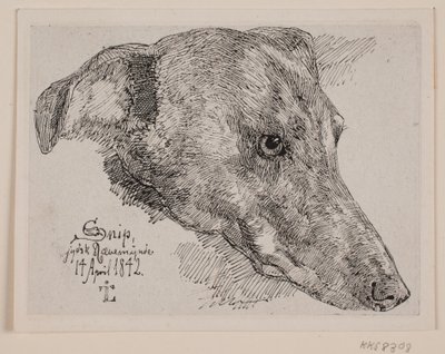 Hundehode, Snip av Johan Thomas Lundbye