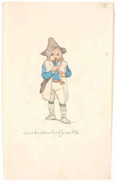 Lille "pifferaro" av Johan Thomas Lundbye