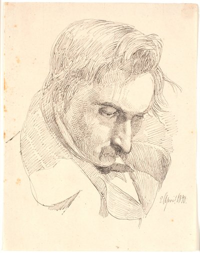 Portrett av en av kunstnerens brødre av Johan Thomas Lundbye