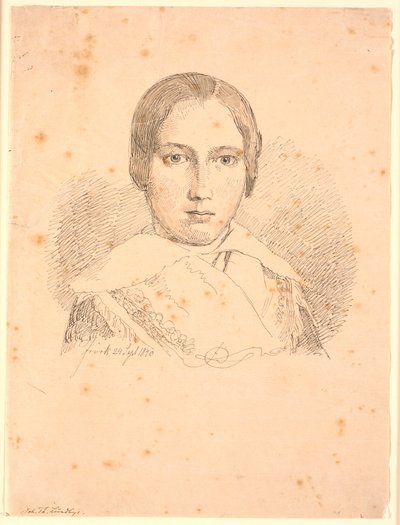 Portrett av en ung jente av Johan Thomas Lundbye