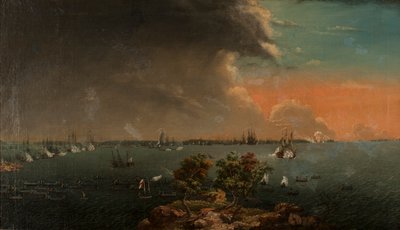Andre russisk-svenske slaget ved Svensksund 10. juli 1790. av Johan Tietrich Schoultz