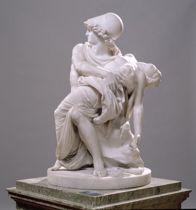 Mars og Venus (Carrara-marmor) av Johan Tobias Sergel