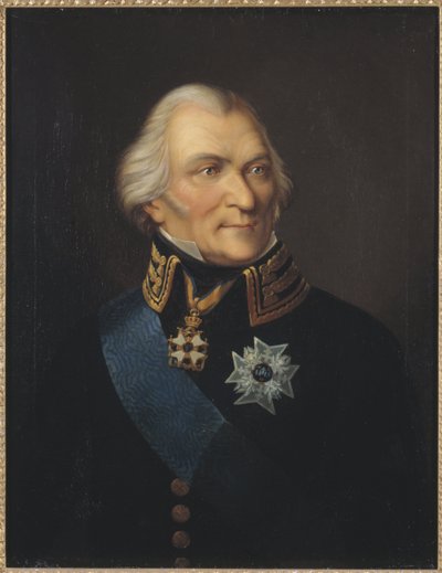 Portrett av grev Johan Christopher (Kristoffer) von Toll (1743-1817), forresten, Johann Wilhelm Carl (1792-1873). Olje på lerret. Mål: 75x62 cm. Nationalmuseum Stockholm av Johan Way