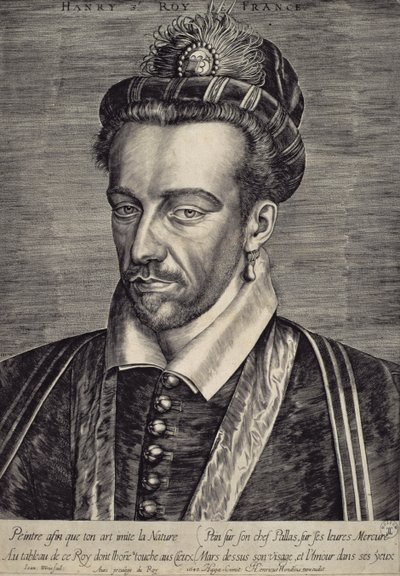 Henri III Valois (1551–89) av Johan Wierix