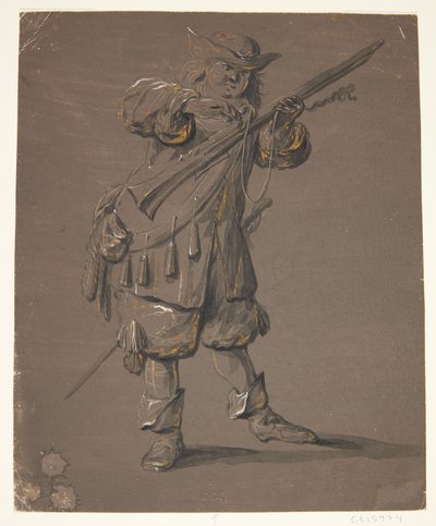 Soldat med rifle av Johan le Ducq