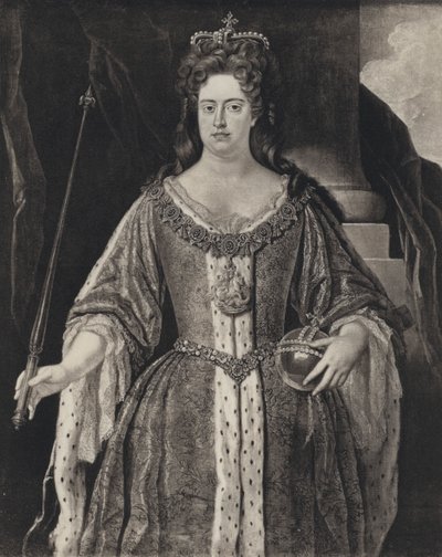 Dronning Anne (litho) av Johann (after) Closterman