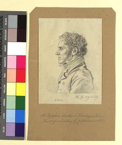 Albert Reindel (1784-1853), kobberstikker av Johann Adam Klein