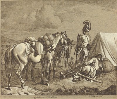 Østerrikske dragoner av Johann Adam Klein