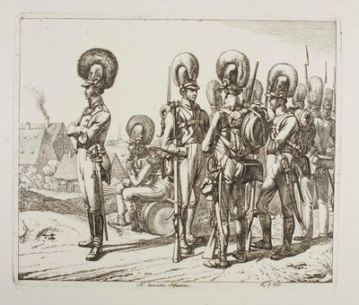 Bayerske infanterister av Johann Adam Klein