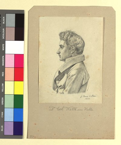Carl Witte (Dr. jur. et phil., 1800-1883), dikter av Johann Adam Klein
