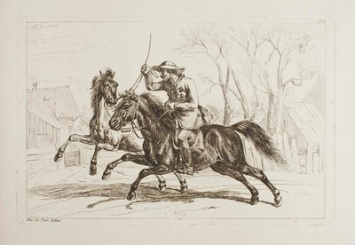 Ungarer til hest av Johann Adam Klein