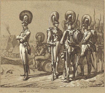 K. Bayersk infanteri (bayerske infanterister) av Johann Adam Klein
