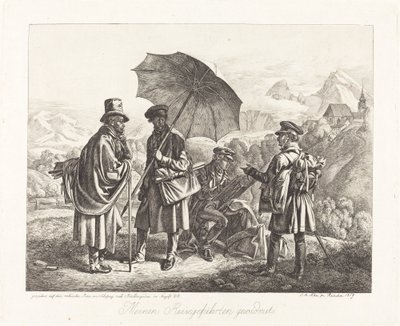 Malere på sine reiser av Johann Adam Klein