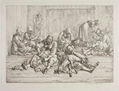 Saueklipping av Johann Adam Klein