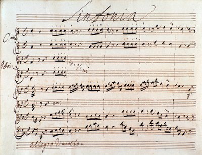 Første side av partituret til Adriano in Siria av J A Hasse (1752) av Johann Adolph Hasse