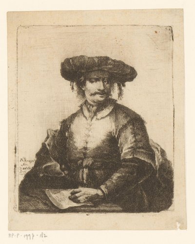 Portrett av en ukjent kunstner av Johann Andreas Benjamin Nothnagel