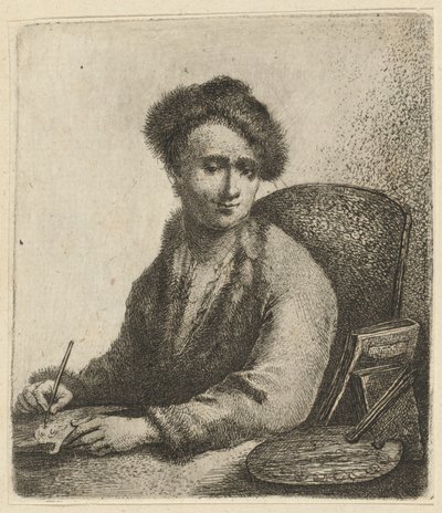 Selvportrett av Johann Andreas Benjamin Nothnagel