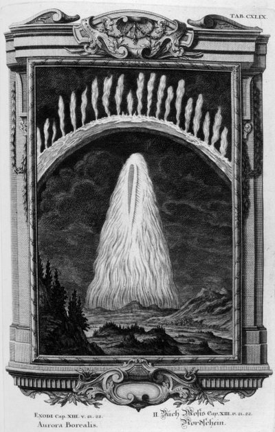 Aurora Borealis (gravering) av Johann Andreas Pfeffel