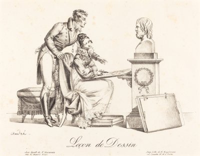 Tegneleksjon av Johann Anton André