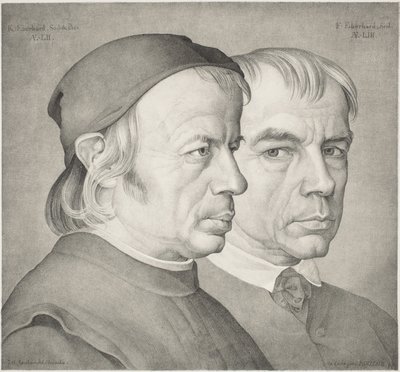 Brødrene Konrad og Franz Eberhard av Johann Anton Ramboux