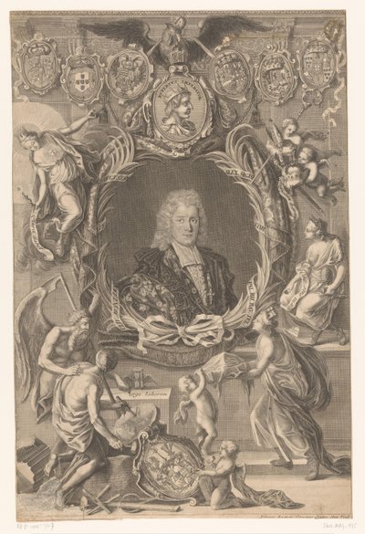 Portrett av Alexander Sigismund Paltsgraaf van Neuburg av Johann August Corvinus