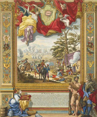 Beleiring av Mons av de allierte troppene i 1709, tidlig på 1700-tallet. av Johann August Corvinus