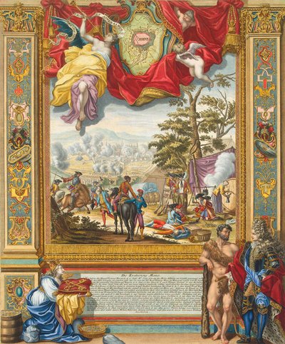 Beleiring av Mons av de allierte troppene i 1709, tidlig på 1700-tallet. av Johann August Corvinus
