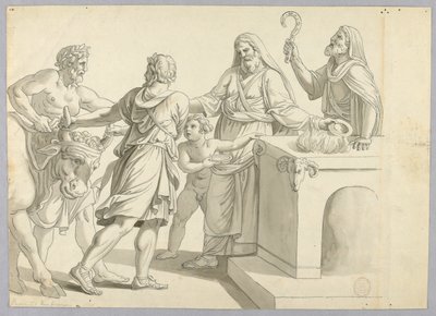 Et klassisk offer av Johann August Nahl the Younger