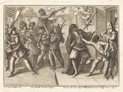 Kapteinen gjenvinner sin frihet av Johann Balthasar Probst after Johann Jacob Schübler