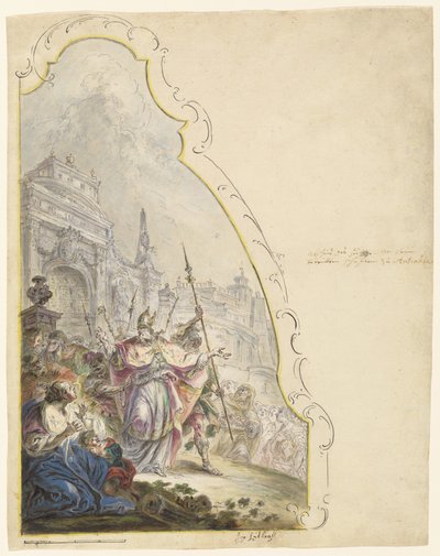 Den hellige Ignatius forlater Antiokia av Johann Baptist Enderle