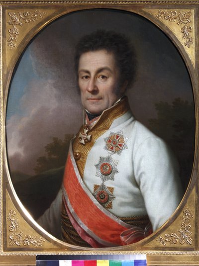 Le general Johan von Klenau und Janowitz - Portrett av general Johann Graf von Klenau (1758-1819) - Johann Baptist von Lampi, den yngre (1775-1837). Olje på lerret av Johann Baptist II Lampi