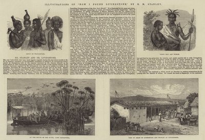 Illustrasjoner av How I Found Livingstone, av H M Stanley av Johann Baptist Zwecker