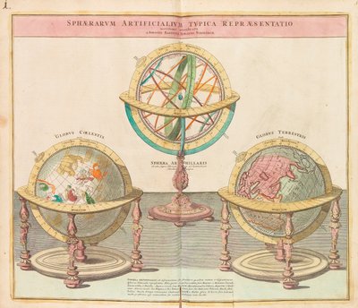 Globene fra hele verdens store atlas, 1725. av Johann Baptista Homann